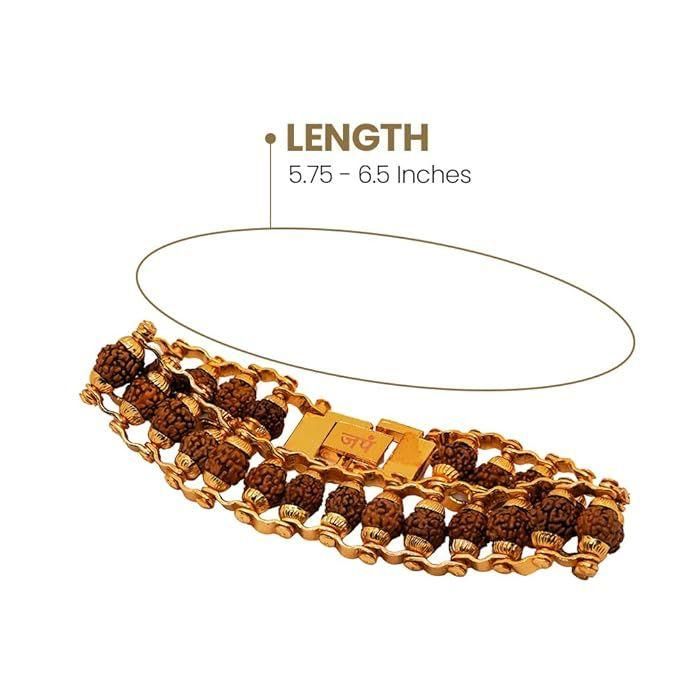 Genuine Paanch Mukhi Modern Rudraksha Bracelet